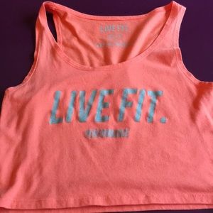 Live fit workout crop top